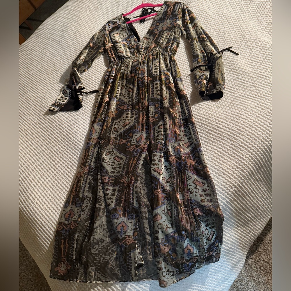 Top Shop Elegant Multicolor Patterned Women's Dre… - image 4